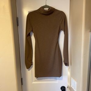 Baseline Dress - Brown backless mini dress